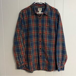 L.L. Bean long sleeve button-down flannel‎ size L